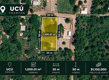 Terreno / Lote , Ucú · Terreno Privado de 1000 m² en Venta en Ucú, Yucatán. con Barda Perimetral.