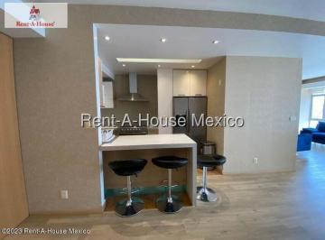 Departamento · 118m² · 2 Recámaras · 2 Estacionamientos · Departamento Amueblado en Renta en Miguel Hidalgo, Anahuac Gis 27 - 878.