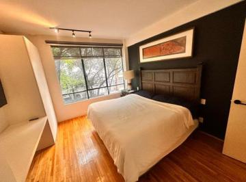 Departamento de 2 habitaciones, Cuauhtémoc · Cuauhtémoc, Amueblado 85 m², 2 Recámaras con Vista Arbolada, 1.5 Baños, Excelente Ubicación.