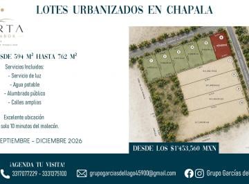 Terreno / Lote , Chapala · Terreno de 594 m² Habitacional en Venta en Chapala