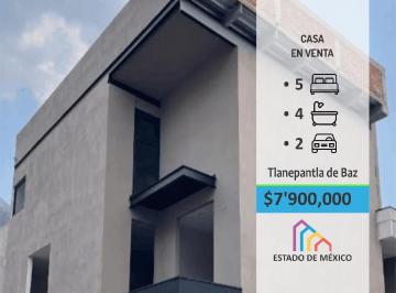 Casa · 320m² · 5 Recámaras · 2 Estacionamientos · Casa Nueva de 3 Pisos + Roof Garden | Lomas de Lindavista