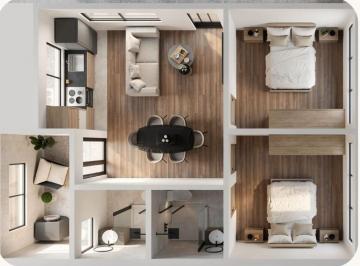 Departamento · 64m² · 2 Recámaras · Pre Venta Departamentos en Col. Arenal