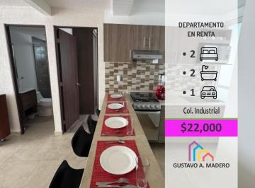 Departamento · 58m² · 2 Recámaras · 1 Estacionamiento · Departamento Amueblado en Ayanna Tepeyac
