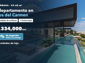 Departamento de 1 habitación, Solidaridad · Departamento 1 Recámara en Venta en Playa del Carmen | a Pocas Calles del Mar | Rooftop