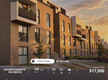 Departamento de 3 habitaciones, Querétaro · Departamento en Renta en Kaoba
