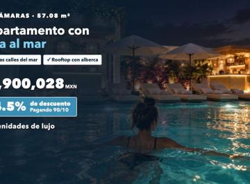 Departamento de 2 habitaciones, Solidaridad · Departamento 2 Recámaras en Venta en Playa del Carmen | Vista Al Mar | Rooftop con Alberca