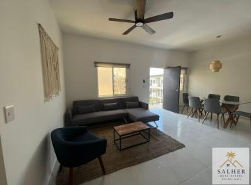 Departamento · 70m² · 3 Recámaras · 1 Estacionamiento · Departamento en Renta Amueblado en Jardines de Ciudad Mayakoba