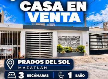 Casa de 3 habitaciones, Mazatlán · Casa en Venta en Mazatlan, Sinaloa (Fraccionamiento Prados del Sol)
