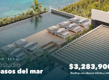 Departamento de 1 habitación, Solidaridad · Departamento Tipo Estudio en Venta Playa del Carmen / a Pasos del Mar, Calle 72 y Quinta Av,.