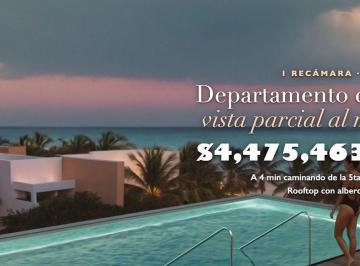 Departamento de 1 habitación, Solidaridad · Departamento 1 Recámara en Venta en Playa del Carmen | Vista Parcial Al Mar | Amueblado