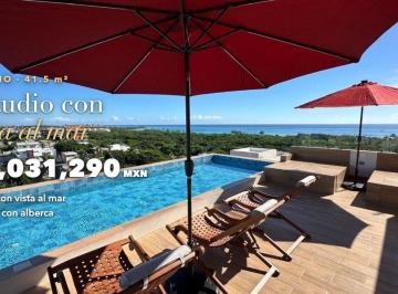 Departamento de 1 habitación, Solidaridad · Estudio en Venta en Playa del Carmen | Vista Al Mar | a Media Cuadra de La Quinta Av