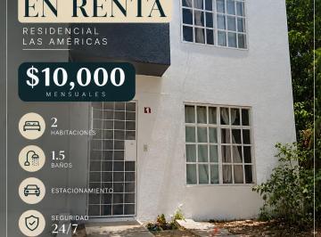 Casa de 2 habitaciones, Benito Juárez · Casa en Renta en Residencial Las Americas