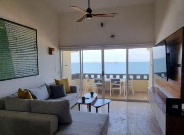 Departamento · 105m² · 3 Recámaras · 1 Estacionamiento · Departamento Amueblado en Renta por Mes en Condominio Las Palomas, Playa Azul, Salagua, Punto Bahía
