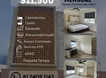 Departamento de 1 habitación, Monterrey · Depa Ideal Para Profesionistas/doctores