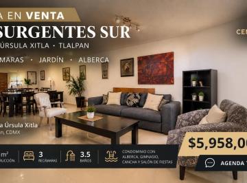 Casa en condominio de 3 habitaciones, Tlalpan · Casa en Venta en Insurgentes Sur con Jardín y Alberca