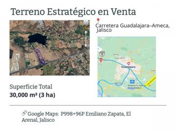 Terreno / Lote , El Arenal · Venta de Excelente Terreno Sobre Carretera con Doble Frente ️ Zapopan El Arenal