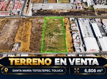 Terreno / Lote , Toluca · Terreno de 6806 m² en Venta en Santa María Totoltepec