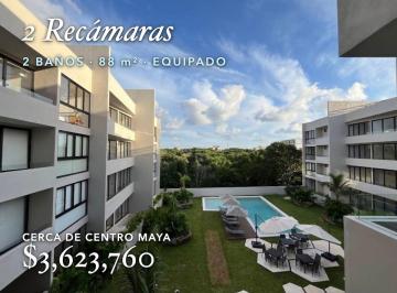 Departamento de 2 habitaciones, Solidaridad · Departamento 2 Recámaras en Venta en Playa del Carmen | a 10 Min de La Playa | Equipado, Alberca