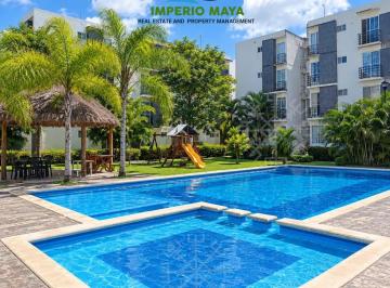 Departamento de 2 habitaciones, Solidaridad · Se Vende Departamento en La 1ra Etapa de Palmas Turquesa I, en Playa del Carmen