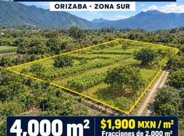 Terreno / Lote , Orizaba · Terreno en Venta en Orizaba Sur | 4,000 m² Cerca de Ciudad Judicial y Cdo Sur