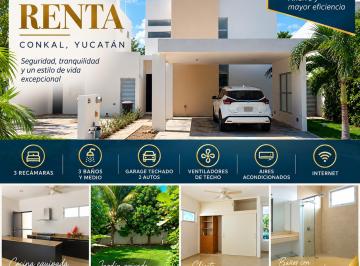 Casa de 3 habitaciones, Conkal · ¡Casa en Renta en Conkal, Yucatán!