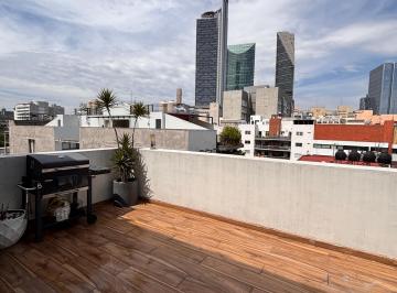 Departamento de 2 habitaciones, Cuauhtémoc · Penthouse Roma Norte Vista Reforma / Chapultepec