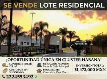 Terreno / Lote , Ocoyucan · Venta Terreno Parque Habana Plano y Rectangular. Lomad de Angelópolis. Zona Azul