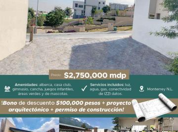 Terreno / Lote , Monterrey · Venta de Lote Residencial Frente a Parque en Cumbres Élite Premier Privada Alpes Monterrey N. L.