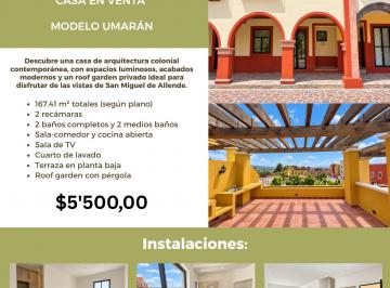 Casa en condominio de 2 habitaciones, San Miguel de Allende · Casa en Venta en La Serena, San Miguel de Allende | Roof Garden y 2 Recámaras