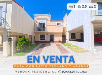 Casa de 3 habitaciones, Tijuana · Casa en Venta en Verona Residencial con Patio Techado y Asador