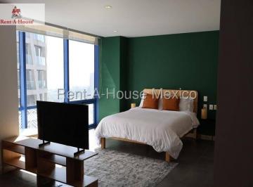 Departamento · 45m² · 1 Estacionamiento · Departamento Tipo Loft Amueblado en Renta en Cuajimalpa de Morelos, Contadero Rt 27 - 1249.