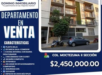 Departamento de 2 habitaciones, Venustiano Carranza · Dominio Inmobiliario Propone en Venta Departamento en Colonia Moctezuma II Seccion
