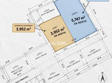 Terreno / Lote · 5750m² · En Renta 2 Lotes Industriales en Av Colosio