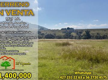Terreno / Lote , Amealco de Bonfil · Terreno en Venta de 1,325 m² en La Muralla, Amealco, Querétaro