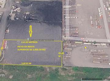 Terreno industrial , Veracruz · Renta de Patio de Maniobras de 5,000 m² en Parke 2000, Zona Norte, Veracruz