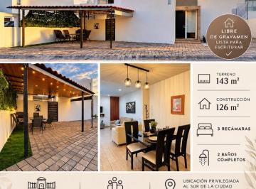 Casa en condominio de 3 habitaciones, Aguascalientes · Vendo Casa con Excedente de Terreno Al Sur de La Ciudad I Reserva Villa Sur I 143 m Cuadrados
