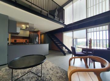 Departamento de 1 habitación, Guadalajara · En Renta Departamento Loft Double Altura, Amuebaldo, Colonia Americana