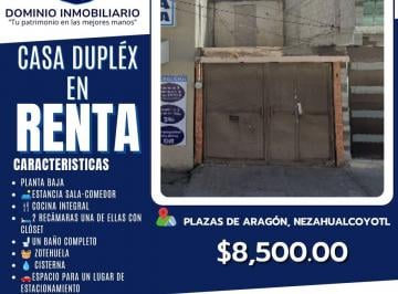 Dúplex de 2 habitaciones, Nezahualcóyotl · Dominio Inmobiliario Propone en Renta Casa Duplex en Plazas de Aragon