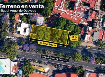 Terreno comercial · 462m² · Terreno Comercial en Venta en Coyoacán, Miguel Ángel de Quevedo