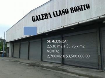 Bodega-Galpón-Depósito , Panamá · En Venta o Renta: Galera en Llano Bonito, Juan Díaz.