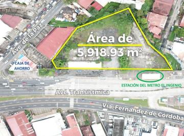 Terreno / Lote · 5918m² · Se Vende Terreno en Betania, Frente a La Estación de Metro El Ingenio