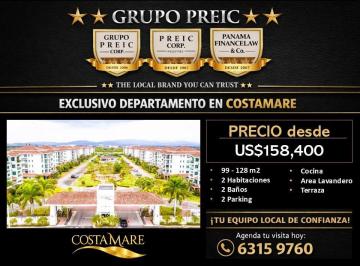 Apartamento · 99m² · 2 Recámaras · 2 Estacionamientos · Venta de Apartamento de 99 m². Residencial Costamare