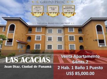 Apartamento · 64m² · 2 Recámaras · 1 Estacionamientos · Venta Apartamento en Las Acacias PH Cantabria IV