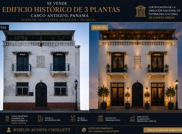 Edificio , Panamá · Se Vende Edificio de 3 Plantas – Casco Antiguo, Panamá