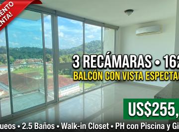 Apartamento de 3 habitaciones, Panamá · PH Pine Hills Albrook | 3 Hab. | 162 m² | Balcón | Piscina | Us$255k
