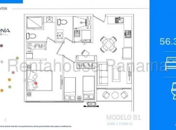Apartamento en Venta de 2 habitaciones Bella Vista · Apartamento en Venta en Bellavista