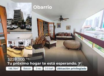 Apartamento de 3 habitaciones, Panamá · Obarrio| 3rec 3baños + Service Room | 198.76 m²
