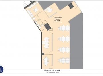 Oficina comercial · 188m² · Oficina en Alquiler - Financial Park Tower, 188 m²