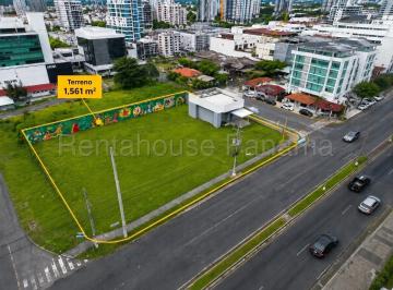 Terreno / Lote , Panamá · San Francisco Venta Terreno Plano 1,561 m² Sobre La Vía Porras y Calle 77 Zonific Rm3 - Mcu1