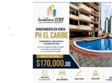 Apartamento · 150m² · 3 Recámaras · 1 Estacionamientos · 🏡✨ Tu Próximo Hogar Está en PH El Caribe 🏡✨ - Rr